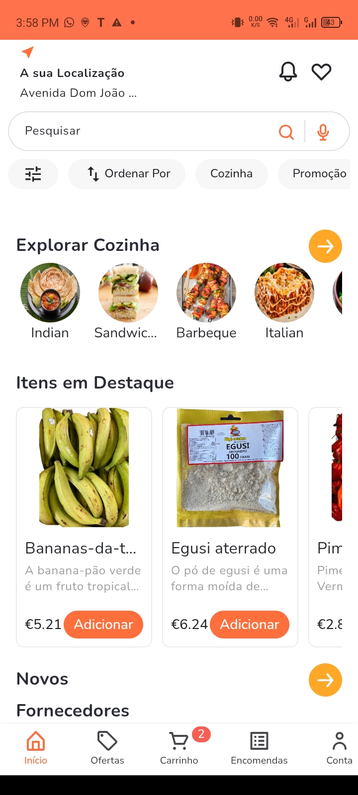 CommonDish mobile app interface showing featured listings and promotions